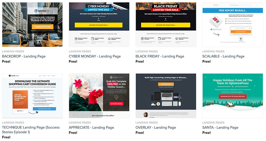 optimizepress landing page sales page launch funnel
