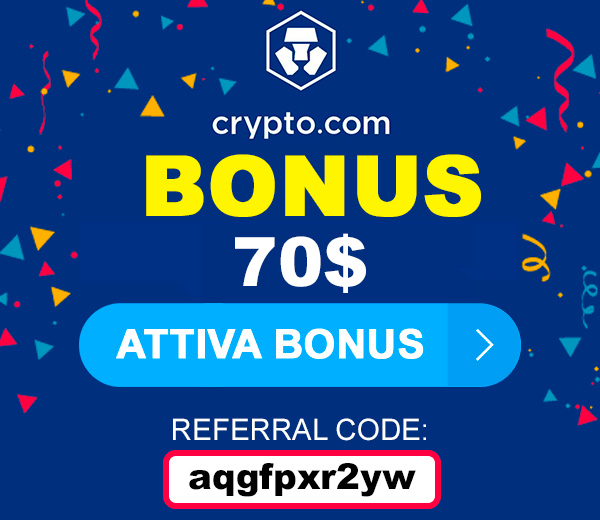 Crypto.com Bonus: Come Ottenere 70$ Gratis in CRO Dall'App