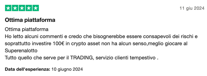 recensione positiva bitget exchange