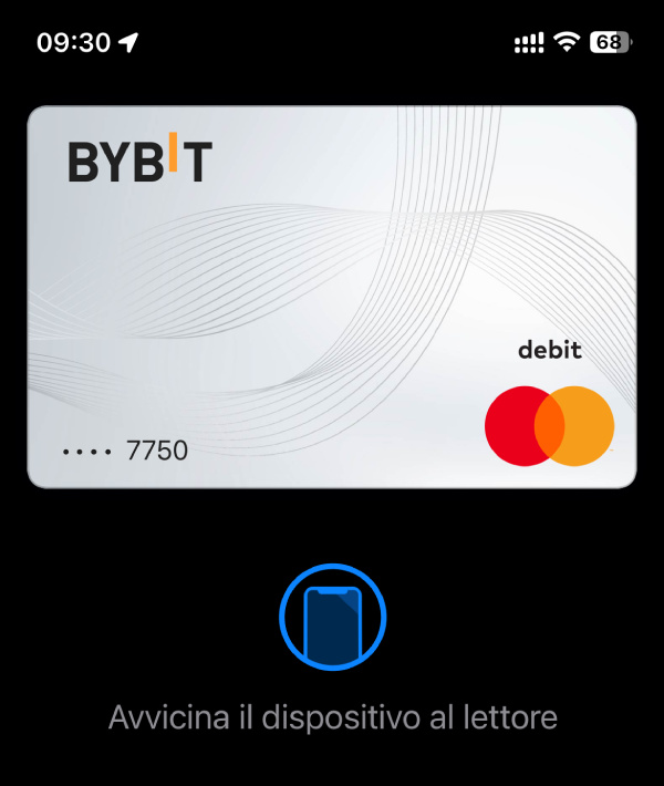 bybit card carta su apple pay