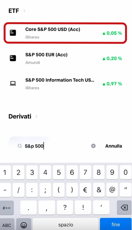 1. piano di accumulo etf s&p500 trade republic